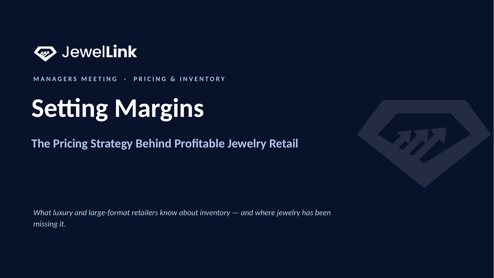 Setting Margins presentation title slide